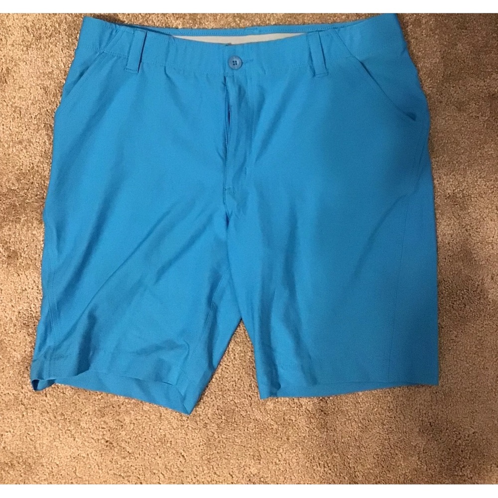Reel Legends Women’s Turquoise Shorts Zipper Size 10 Soft Comfortable